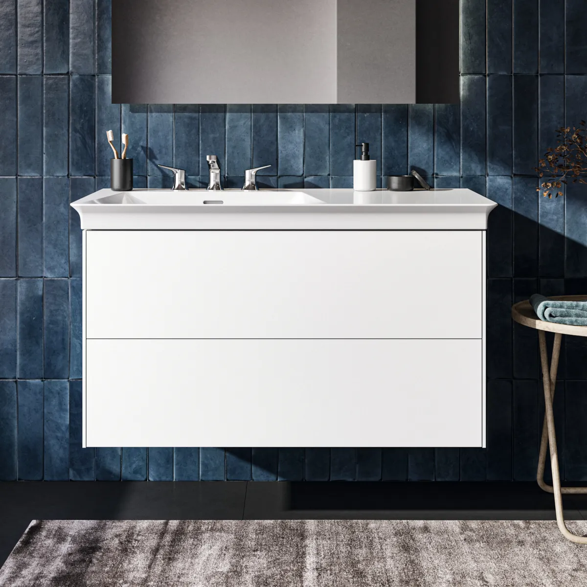 Ideal Standard Waschtischunterschrank „Conca“ 100 × 54,8 × 50,5 cm Weiß matt lackiert