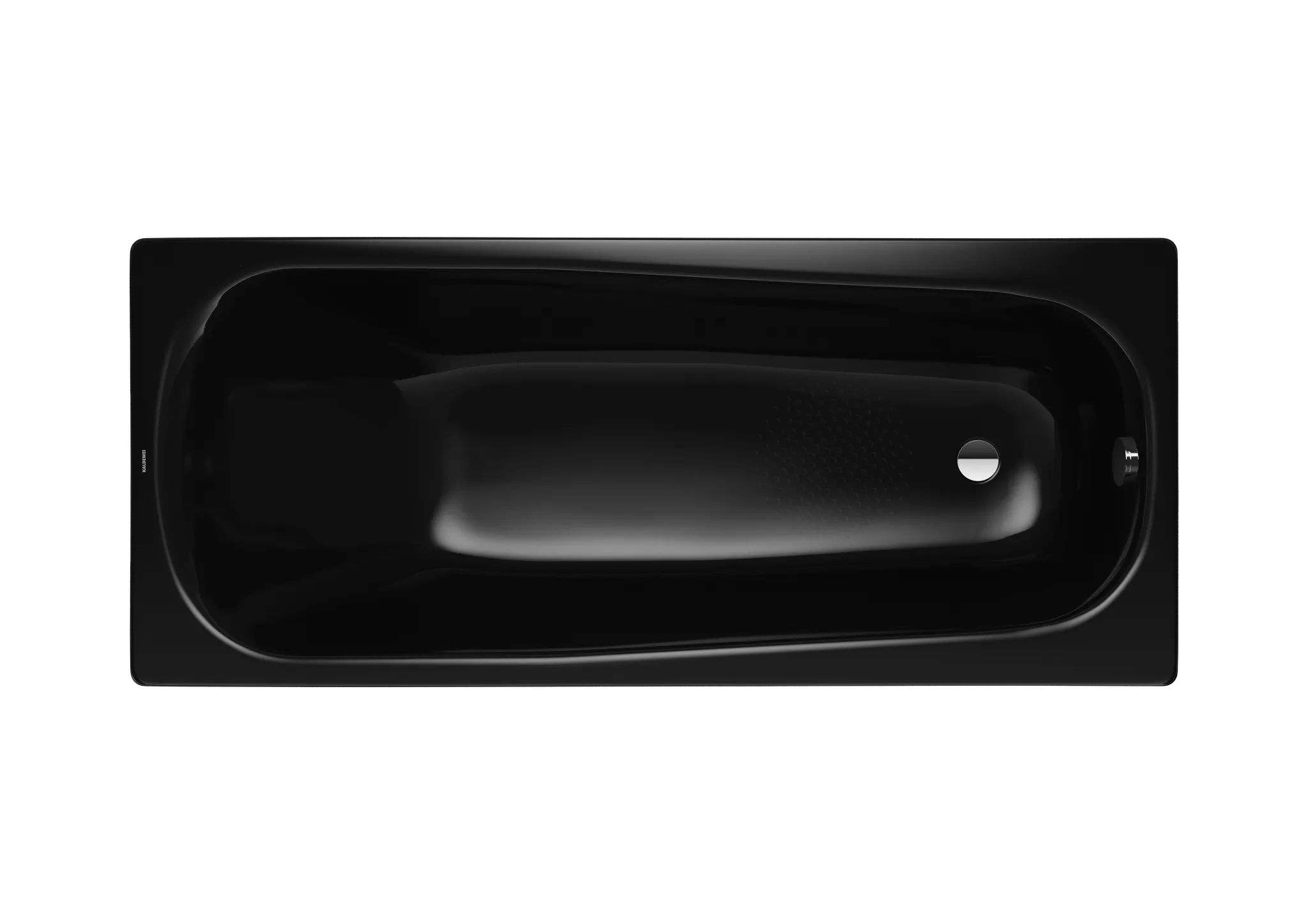 Kaldewei Badewanne „Saniform“ rechteck 175 × 75 cm, ohne Grifflochbohrungen in schwarz