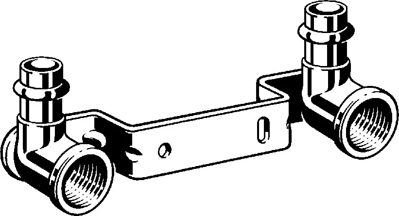 „Sanpress“ Wandscheibe auf Montageschiene 12 mm × 3/8″ × 120 mm „Sanpress“ Wandscheibe auf Montageschiene 12 mm × 3/8″ × 120 mm