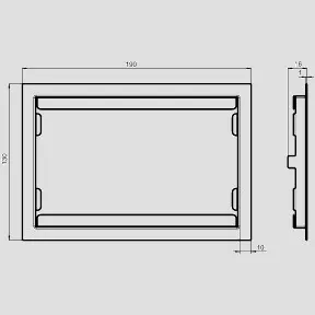 SANIT WC-Nachrüstrahmen 10mm Edelstahl gebürstet SANIT WC-Nachrüstrahmen 10mm Edelstahl gebürstet