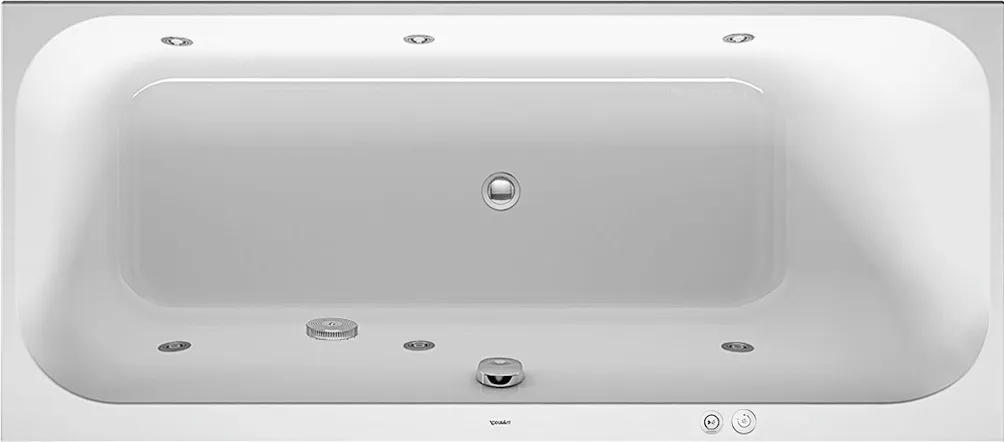 Duravit Whirlwanne „Happy D.2“ rechteck 1700 × 750 mm mit Jet-System, in Weiß Größe: 170 × 75 cm / Rückenschräge: rechts / Whirlsystem: mit Jet-System Duravit Whirlwanne „Happy D.2“ rechteck 1700 × 750 mm mit Jet-System, in Weiß Größe: 170 × 75 cm / Rückenschräge: rechts / Whirlsystem: mit Jet-System