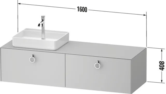 Duravit Waschtischunterschrank „White Tulip“ in, mit Beleuchtung Duravit Waschtischunterschrank „White Tulip“ in, mit Beleuchtung