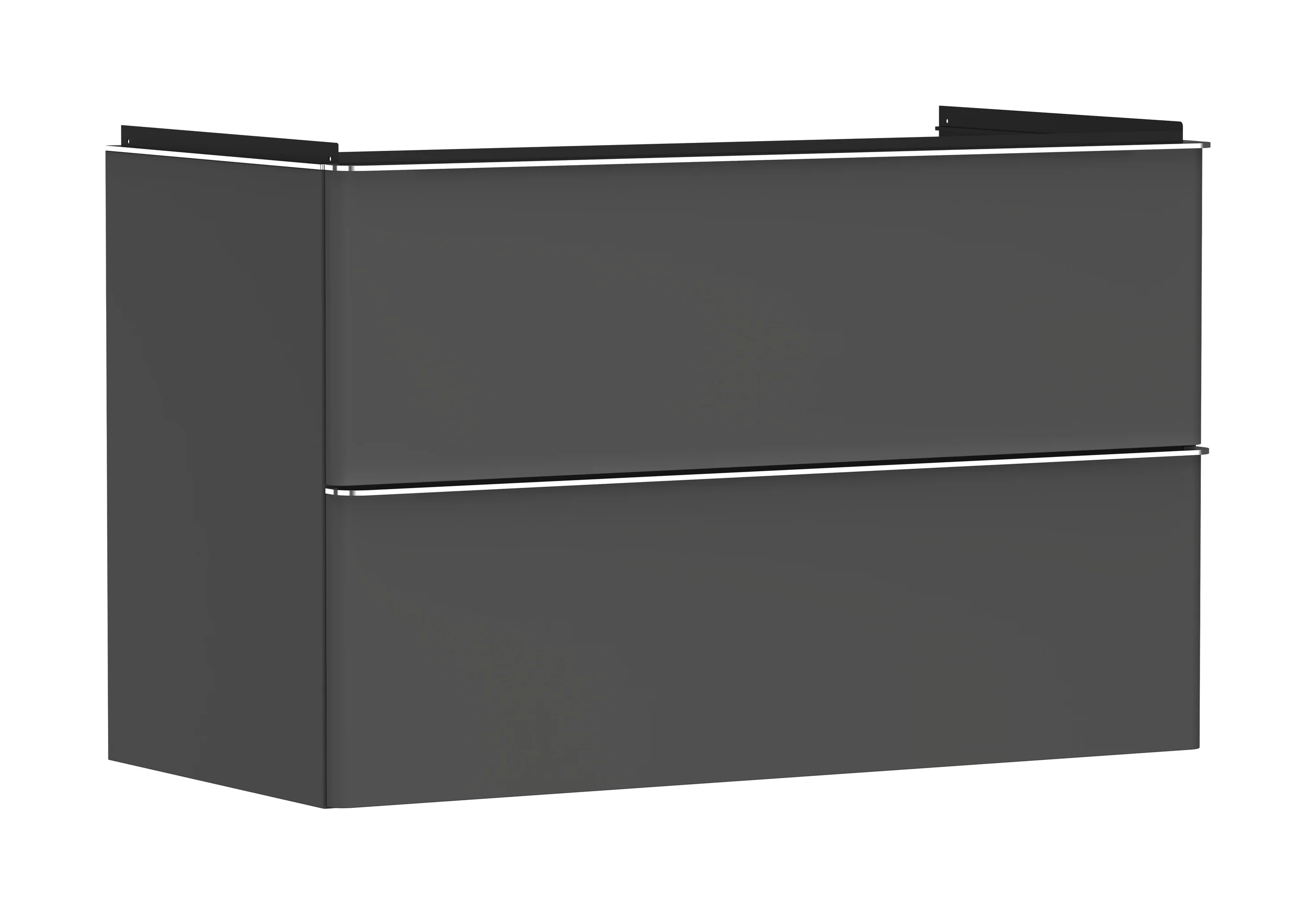 Hansgrohe Xelu Q Waschtischunterschrank Diamantgrau Matt, 980 x 475 mm, 2 Schubkästen, verchromte Griffe, SoftClose, vormontiert Hansgrohe Xelu Q Waschtischunterschrank Diamantgrau Matt, 980 x 475 mm, 2 Schubkästen, verchromte Griffe, SoftClose, vormontiert