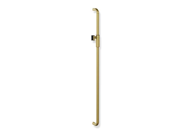 HEWI Brausehalterstange Serie 480, PVD-beschichtet, Achsmaß 1100 mm, Durchmesser 25 mm, Farbe Gold gebürstet