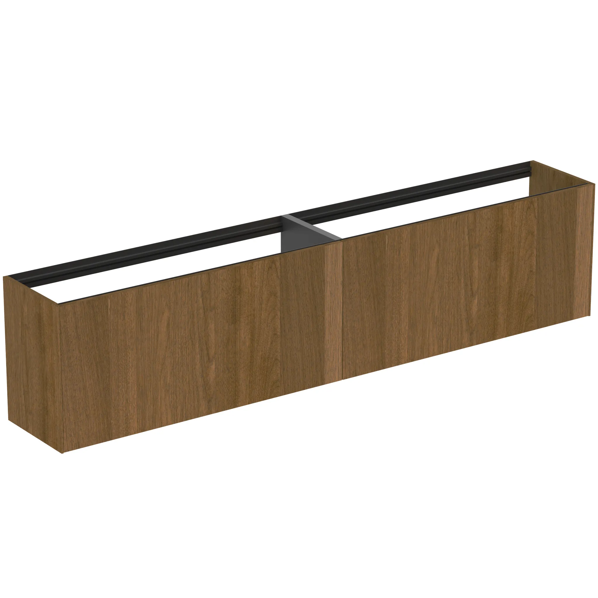 Ideal Standard Waschtischunterschrank „Conca“ 238,5 × 54 × 37,3 cm Walnuss dunkel Furnier Ideal Standard Waschtischunterschrank „Conca“ 238,5 × 54 × 37,3 cm Walnuss dunkel Furnier