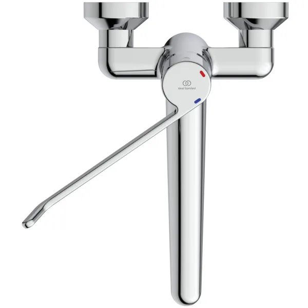 Wandwaschtisch-Sicherheitsarmatur Ceraplus, nicht absperrbarer S-Anschluß, Hebel 230mm, Ausladung 250mm, Chrom Wandwaschtisch-Sicherheitsarmatur Ceraplus, nicht absperrbarer S-Anschluß, Hebel 230mm, Ausladung 250mm, Chrom