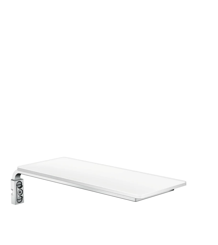 Hansgrohe Casetta Ablage E, weiß/chrom, Länge 200 mm