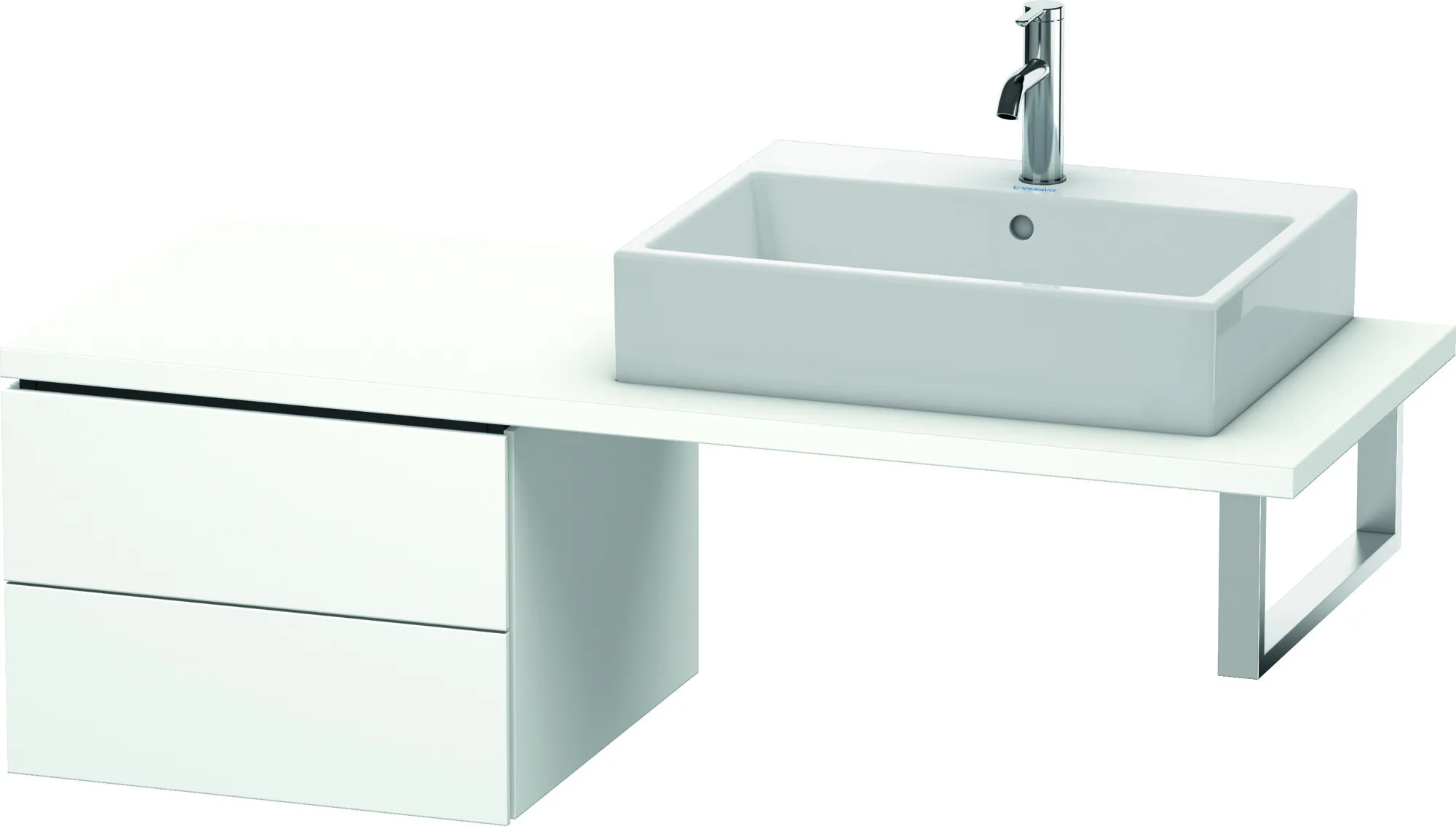 Duravit Unterschrank für Konsole „L-Cube“ 52 × 40 × 54,7 cm Weiß Matt