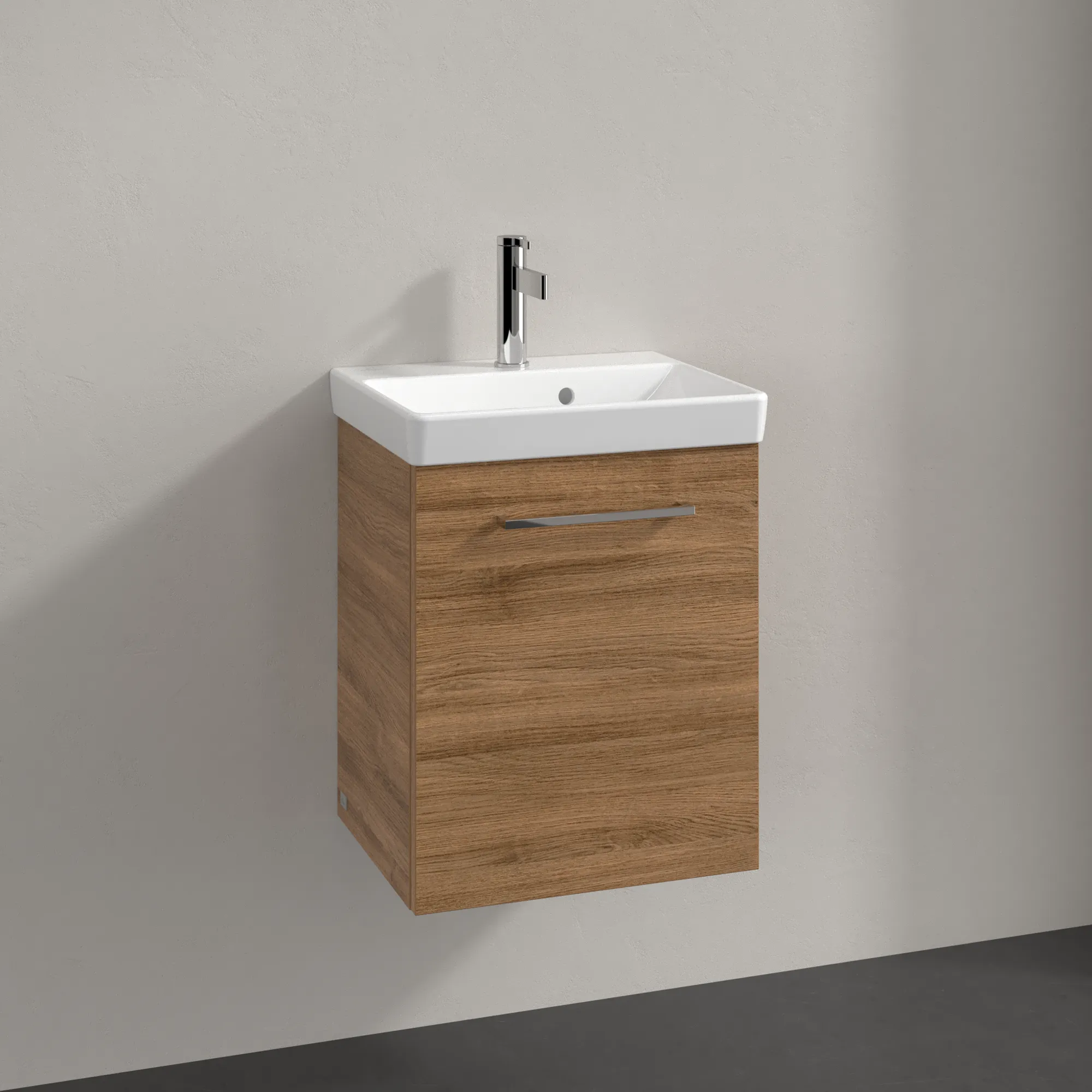 Villeroy & Boch Waschtischunterschrank mit Tür „Avento“ für Schrankwaschtisch 430 × 514 × 352 mm Kansas Oak, Anschlag links, Soft Closing, 1 Tür Villeroy & Boch Waschtischunterschrank mit Tür „Avento“ für Schrankwaschtisch 430 × 514 × 352 mm Kansas Oak, Anschlag links, Soft Closing, 1 Tür