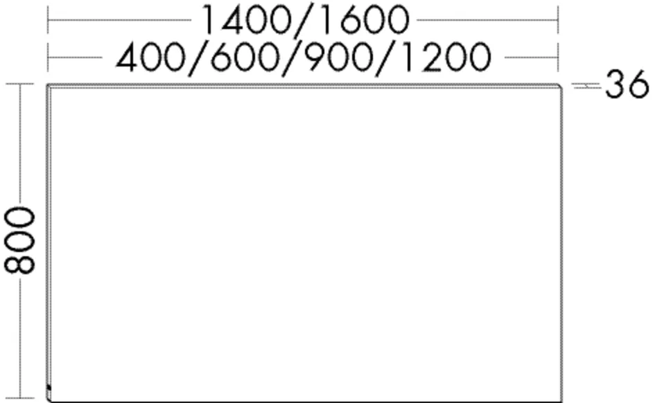burgbad Spiegel „Sys30“ 1600 × 800 mm burgbad Spiegel „Sys30“ 1600 × 800 mm