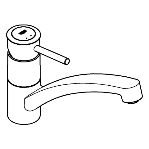 Einhand-Spültischbatterie BauClassic 30575, flacher Auslauf, Einlochmontage, schwenkbarer Rohrauslauf, Schwenkbereich 140°, chrom Einhand-Spültischbatterie BauClassic 30575, flacher Auslauf, Einlochmontage, schwenkbarer Rohrauslauf, Schwenkbereich 140°, chrom