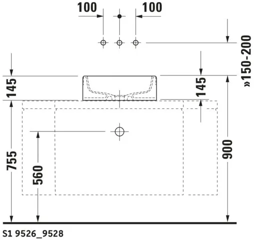 Aufsatzwaschtisch „Starck 1“, ohne Überlauf Aufsatzwaschtisch „Starck 1“, ohne Überlauf
