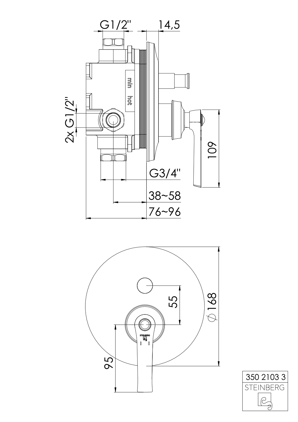 Steinberg „Serie 350“ in Chrom