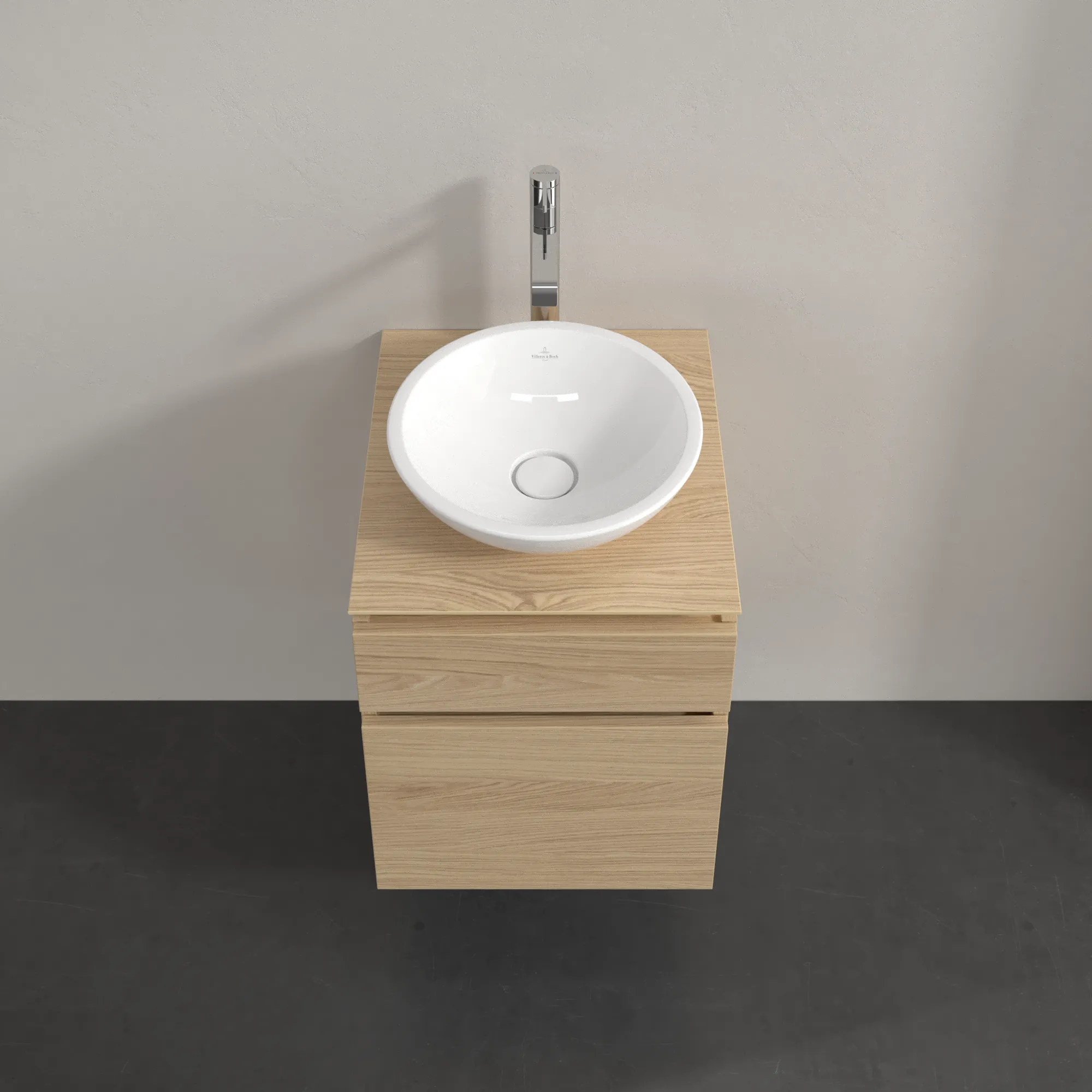 Villeroy & Boch Waschtischunterschrank „Legato“ für Schrankwaschtisch 450 × 550 × 500 mm Nordic Oak, für Becken mittig