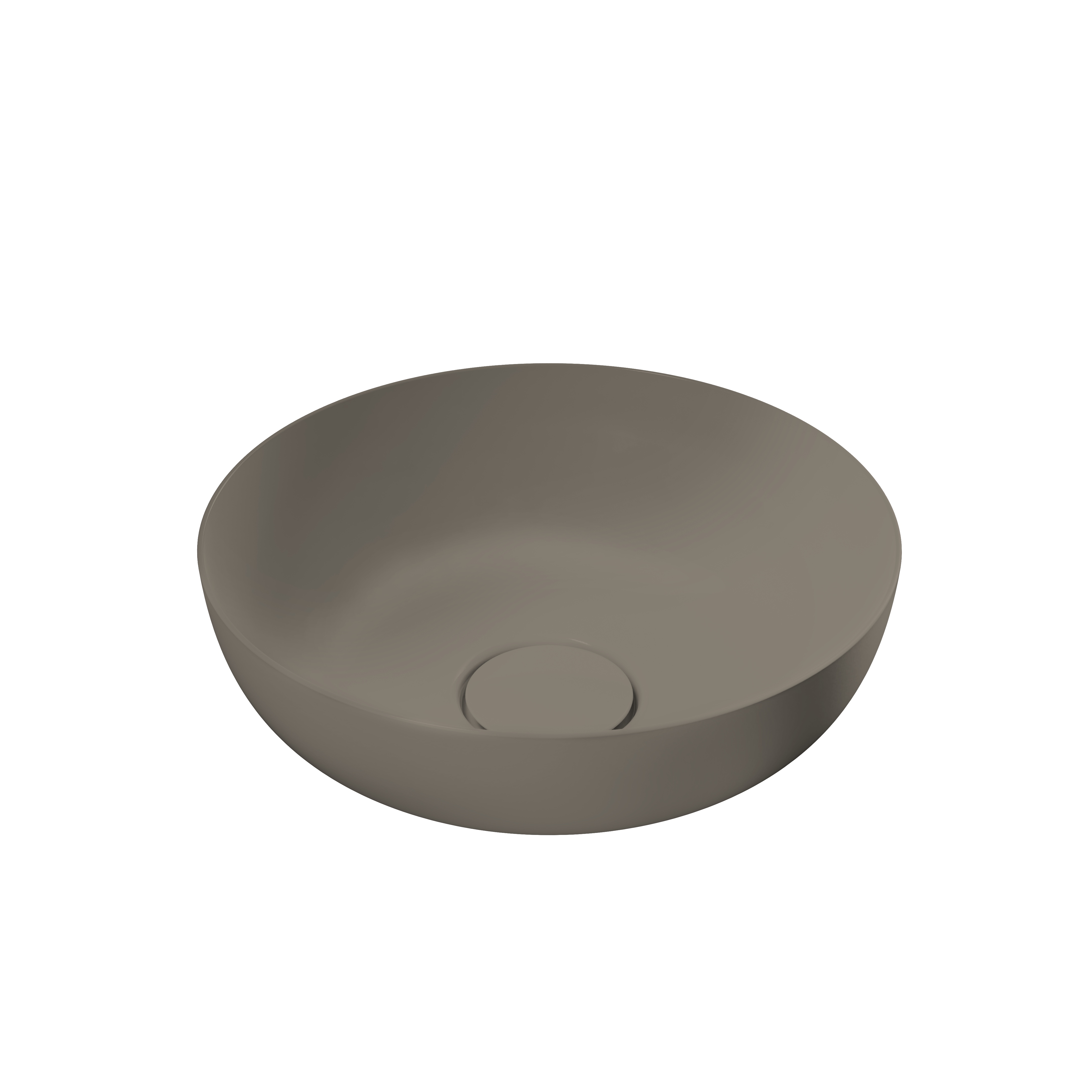 Waschtischschale „Miena“ ⌀ 31 cm in warm grey 60, mit Perl-Effekt