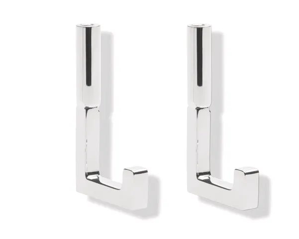 Hakenset für Duschkorb des Systems 100, Metall, verchromt, zur Befestigung an Duschkorbsystem 100 Hakenset für Duschkorb des Systems 100, Metall, verchromt, zur Befestigung an Duschkorbsystem 100