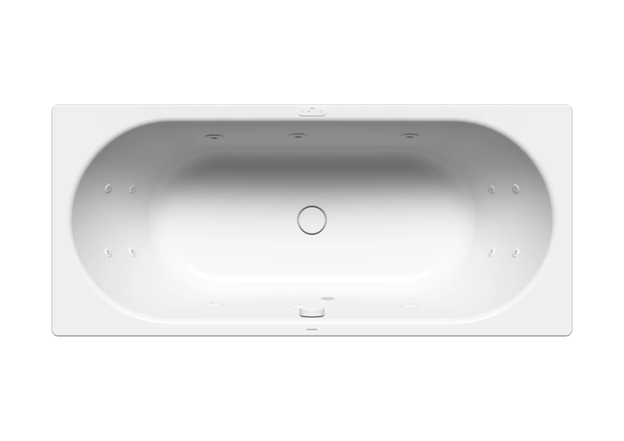 Kaldewei Whirlwanne „Centro Duo“ 180 × 80 cm, rechts mit Aquamassage Full Body, in schwarz matt Kaldewei Whirlwanne „Centro Duo“ 180 × 80 cm, rechts mit Aquamassage Full Body, in schwarz matt