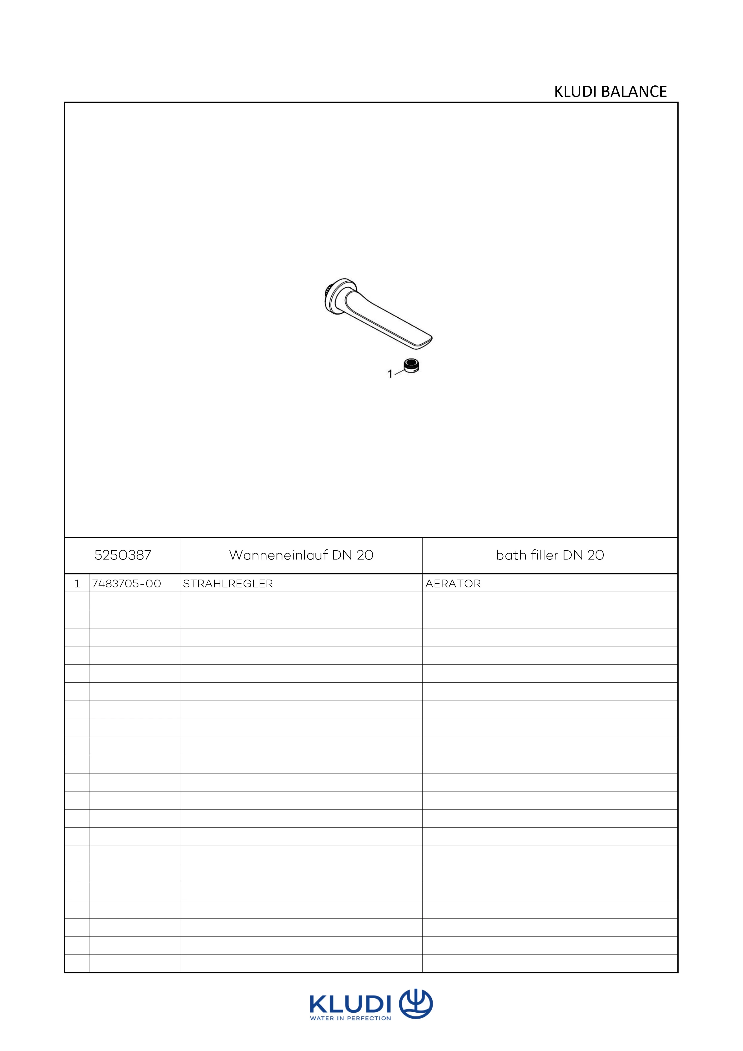 BALANCE Wanneneinlauf DN20 schwarzmatt/chrom BALANCE Wanneneinlauf DN20 schwarzmatt/chrom