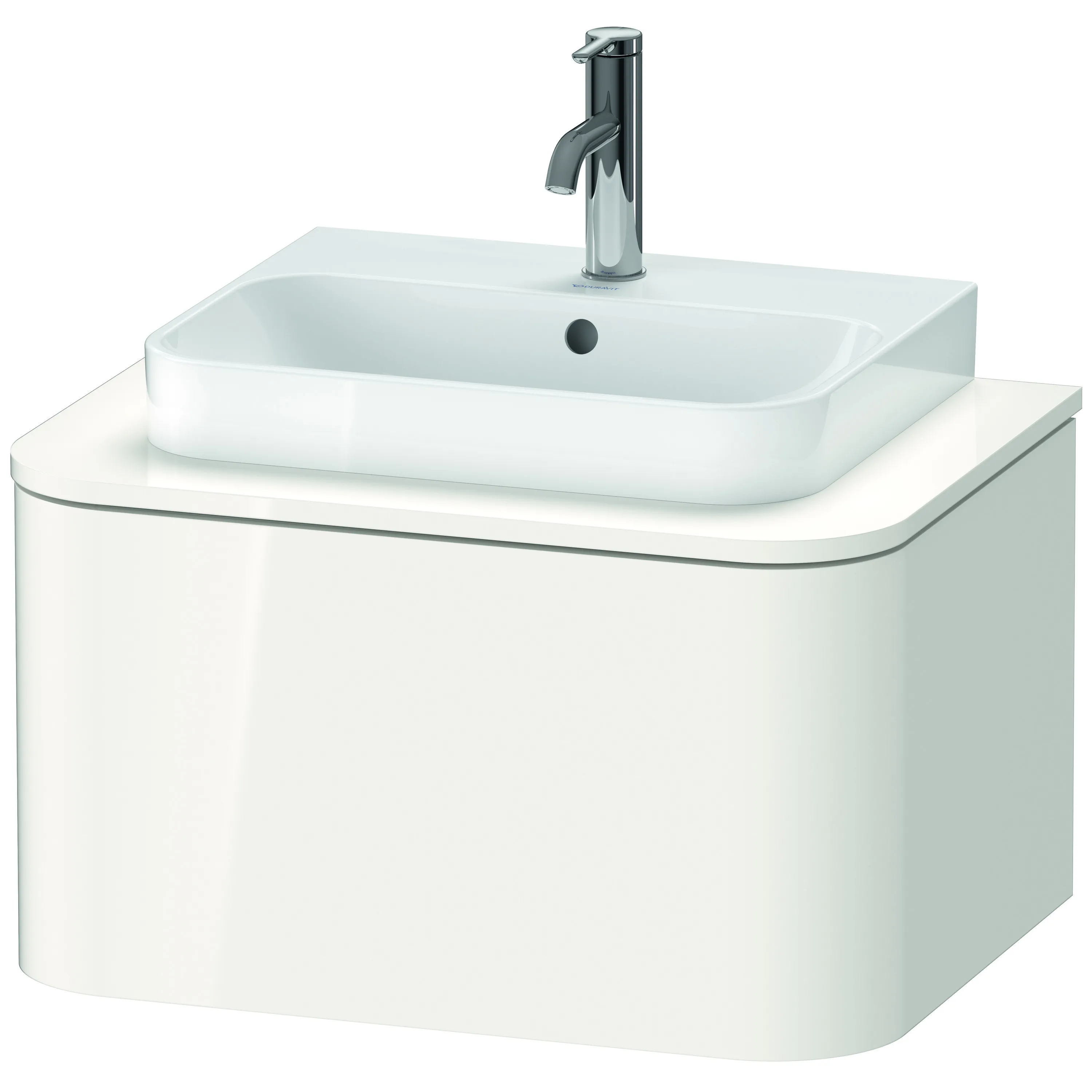Duravit Waschtischunterschrank wandhängend „Happy D.2 Plus“ 65 × 35,4 × 48 cm Weiß Hochglanz Becken: mittig / Beleuchtung: ohne / Front- & Korpusfarbe: Weiß Hochglanz / Größe: 65 × 48 × 35,4 cm / Oberfläche: Dekor / Schubladen: 1 Duravit Waschtischunterschrank wandhängend „Happy D.2 Plus“ 65 × 35,4 × 48 cm Weiß Hochglanz Becken: mittig / Beleuchtung: ohne / Front- & Korpusfarbe: Weiß Hochglanz / Größe: 65 × 48 × 35,4 cm / Oberfläche: Dekor / Schubladen: 1