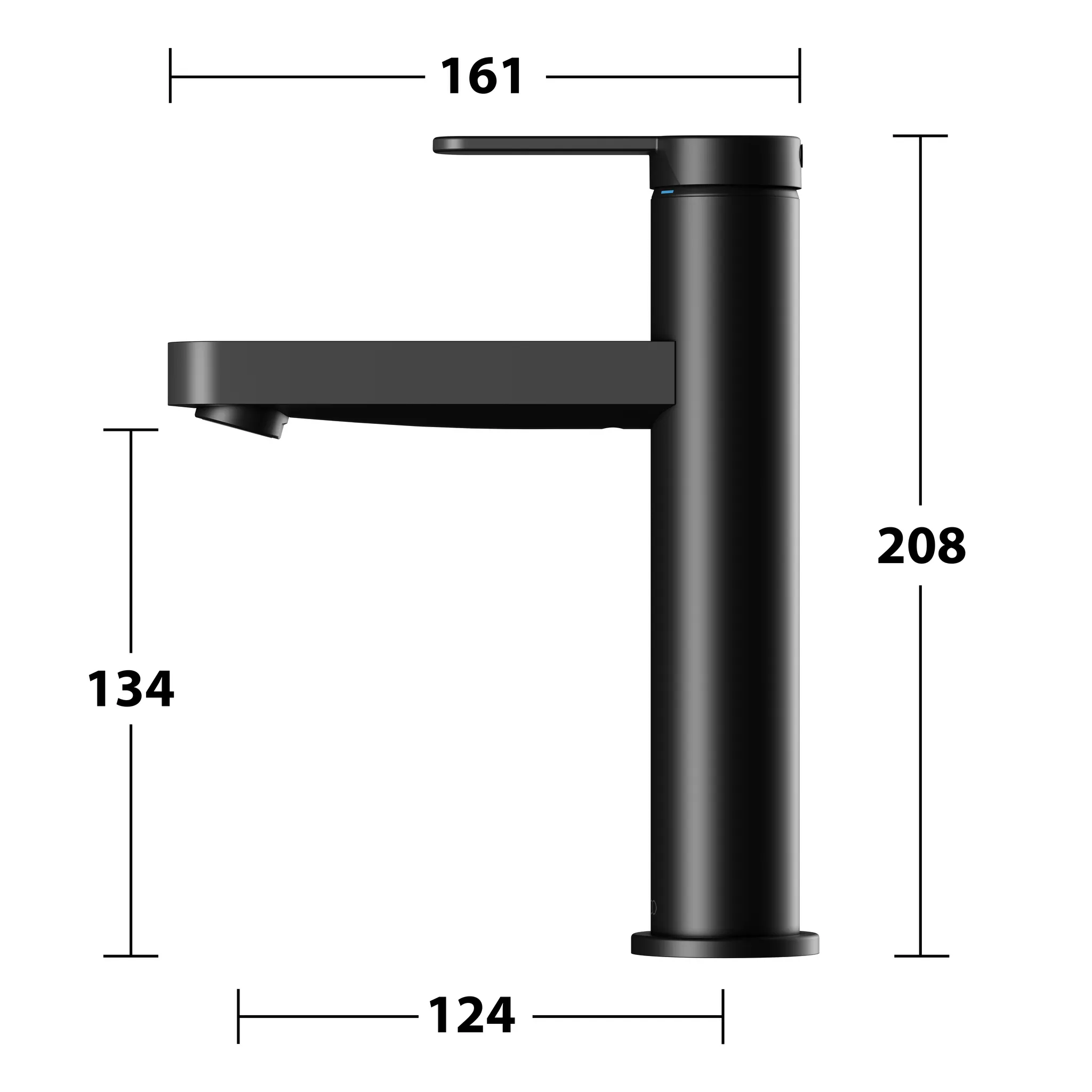 KEUCO IXMO Einhebel-Waschtischmischer 130 IXMO Flat ohne Zugstangen-Ablaufgarnitur IXMO Flat, Rosette rund schwarz matt KEUCO IXMO Einhebel-Waschtischmischer 130 IXMO Flat ohne Zugstangen-Ablaufgarnitur IXMO Flat, Rosette rund schwarz matt