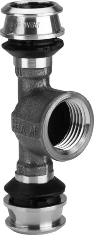 Viega „Raxofix“ T-Stück mit 2 Muffen und Innengewinde 50 mm × 1″ × 50 mm Viega „Raxofix“ T-Stück mit 2 Muffen und Innengewinde 50 mm × 1″ × 50 mm
