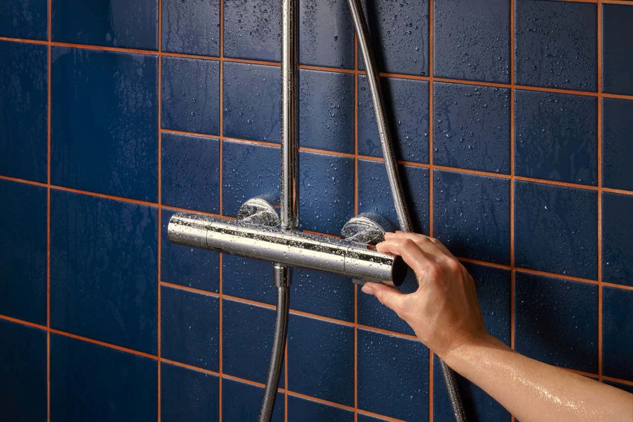 Hansgrohe Activera S Showerpipe 240 1jet EcoSmart mit Ecostat Fine Varia, Chrom