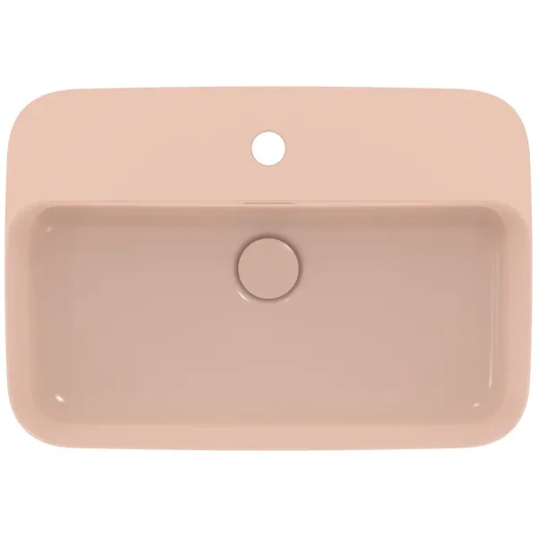 Waschbecken „Ipalyss“ 55 × 38 × 14,5 cm, Hahnlochposition mittig in Nude