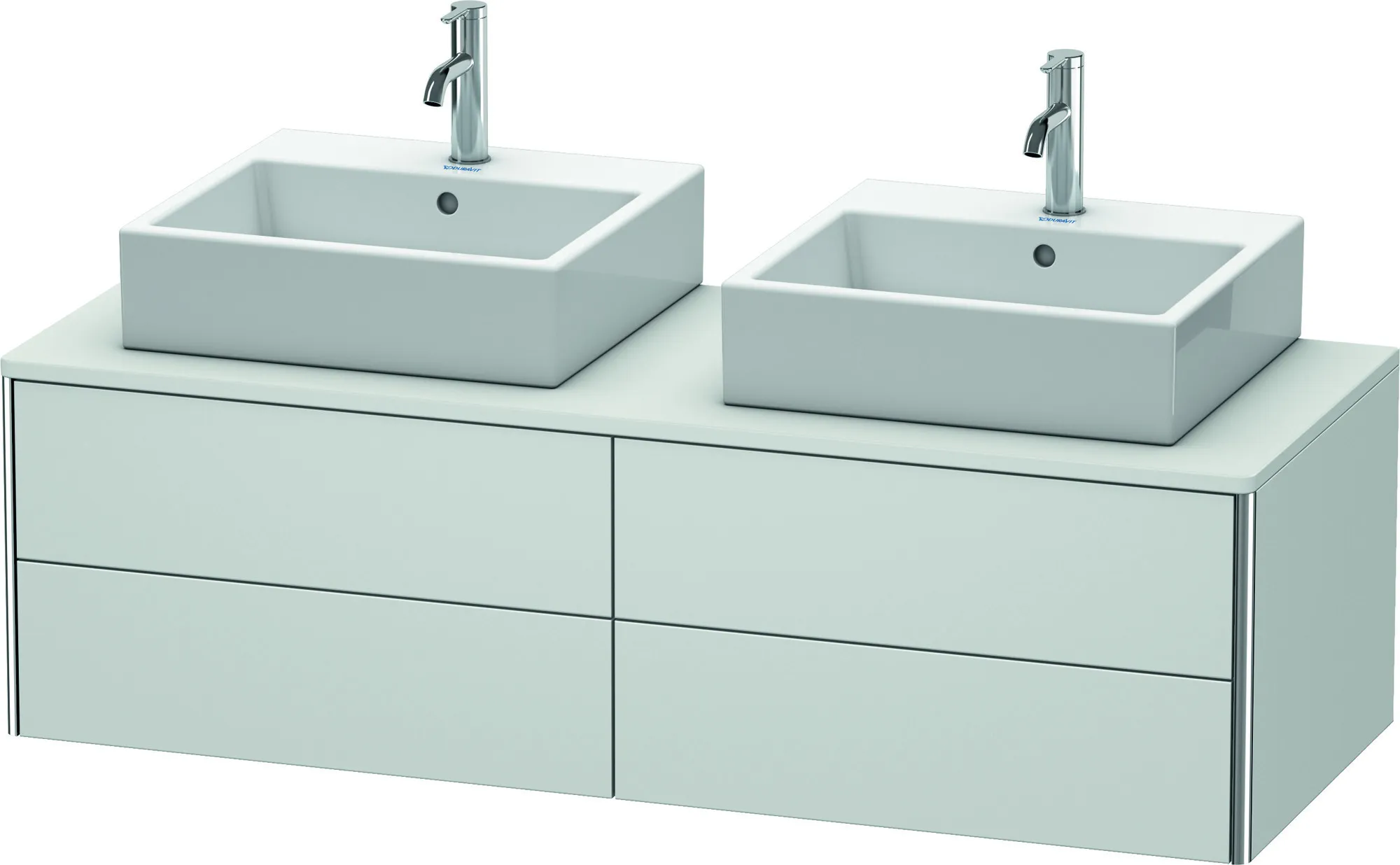 Duravit Waschtischunterschrank wandhängend „XSquare“ 140 × 40 × 54,8 cm Weiß Seidenmatt Duravit Waschtischunterschrank wandhängend „XSquare“ 140 × 40 × 54,8 cm Weiß Seidenmatt