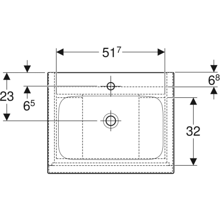 iCon Set Möbelwaschtisch schmaler Rand, mit Unterschrank, zwei Schubladen und Waschbeckenanschluss: B=60cm, H=63cm, T=48cm, weiß / KeraTect, Eiche / Melamin Holzstruktur, lava / pulverbeschichtet matt iCon Set Möbelwaschtisch schmaler Rand, mit Unterschrank, zwei Schubladen und Waschbeckenanschluss: B=60cm, H=63cm, T=48cm, weiß / KeraTect, Eiche / Melamin Holzstruktur, lava / pulverbeschichtet matt
