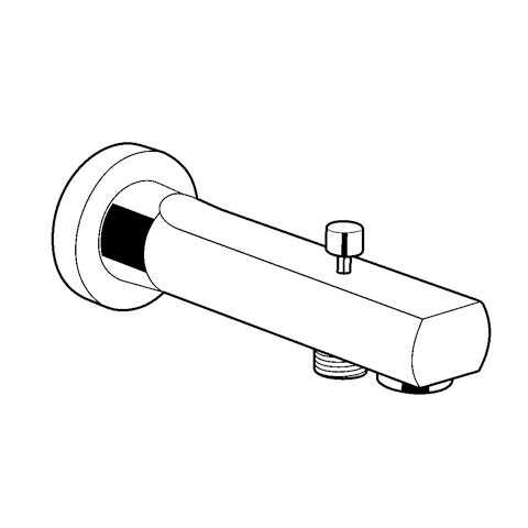 ZENTA Wanneneinlauf DN 20 mit Umsteller 170mm chrom