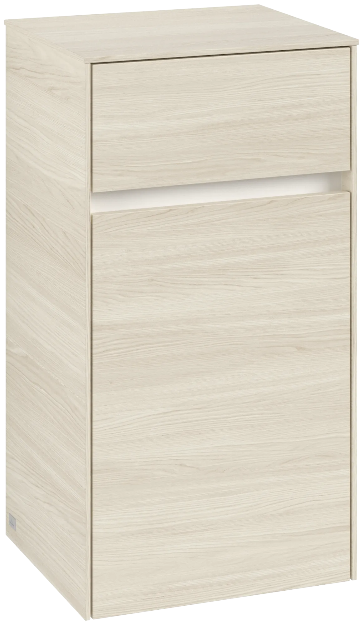 Villeroy & Boch Seitenschrank „Collaro“ 1 Tür, 1 Auszug / Schublade 40,4 × 74,8 × 34,9 cm 1 Tür, Anschlag (Scharnier) links, 1 Auszug / Schublade Villeroy & Boch Seitenschrank „Collaro“ 1 Tür, 1 Auszug / Schublade 40,4 × 74,8 × 34,9 cm 1 Tür, Anschlag (Scharnier) links, 1 Auszug / Schublade