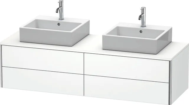 Duravit Waschtischunterschrank wandhängend „XSquare“ 160 × 40 × 54,8 cm Weiß Matt Duravit Waschtischunterschrank wandhängend „XSquare“ 160 × 40 × 54,8 cm Weiß Matt