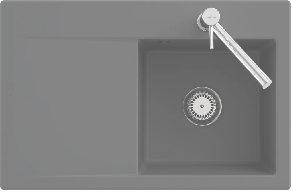 Villeroy & Boch Subway Style 45 Flat 33472F, flächenbündige Spüle, 900 x 510 mm, Pure Black Villeroy & Boch Subway Style 45 Flat 33472F, flächenbündige Spüle, 900 x 510 mm, Pure Black