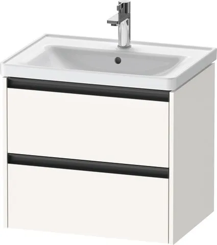 Duravit Waschtischunterschrank wandhängend „Ketho.2“ 63,4 × 54,9 × 45,5 cm in Weiß Supermatt