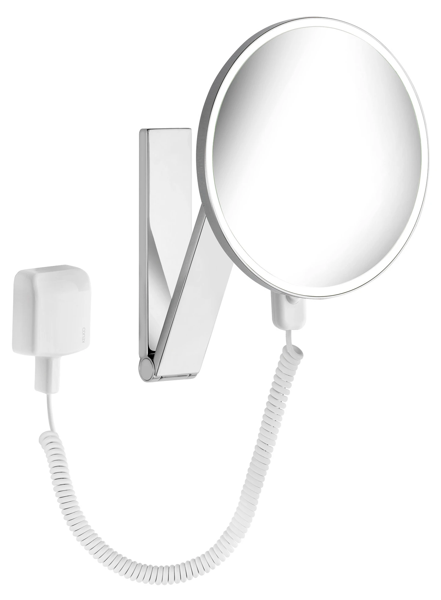 KEUCO Kosmetikspiegel mit Kabelschalter „iLook_move“ Rund, mit Beleuchtung ⌀ 212 mm KEUCO Kosmetikspiegel mit Kabelschalter „iLook_move“ Rund, mit Beleuchtung ⌀ 212 mm