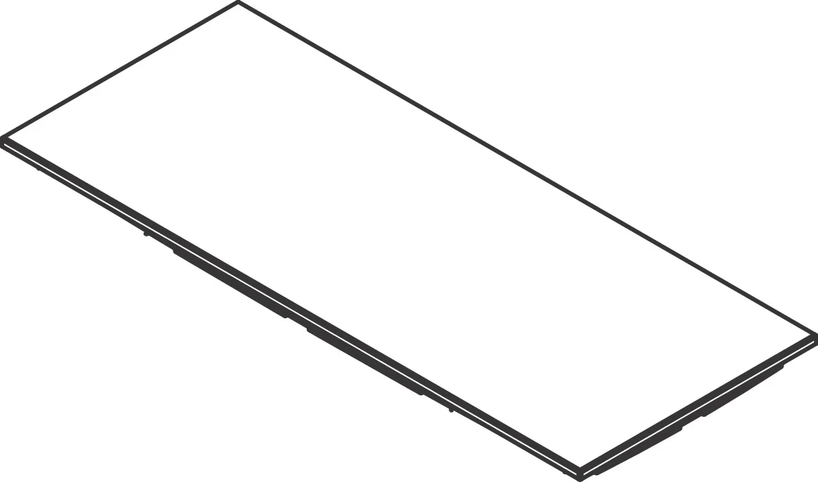 Hansgrohe AXOR MyEdition Glasplatte 200 mm abnehmbar