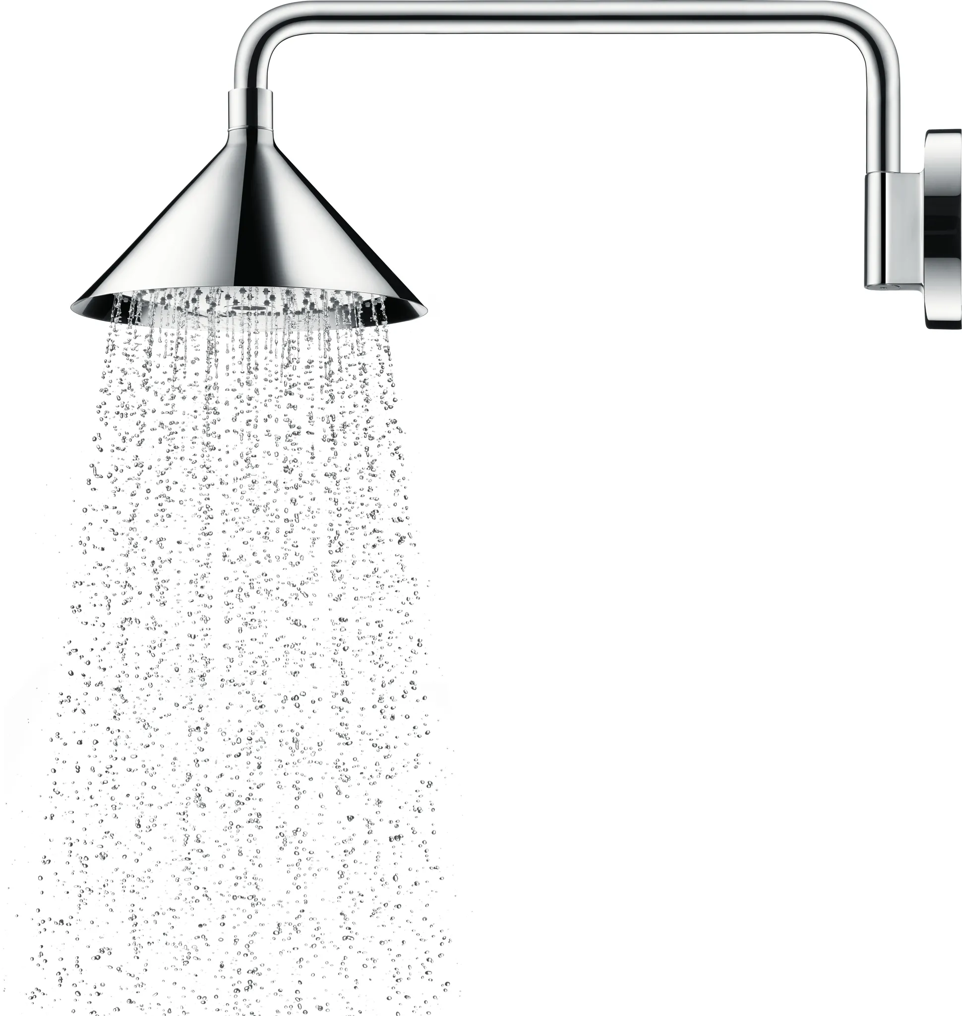 Hansgrohe AXOR Showers/Front Kopfbrause 240 2jet mit Brausearm, Chrom Hansgrohe AXOR Showers/Front Kopfbrause 240 2jet mit Brausearm, Chrom