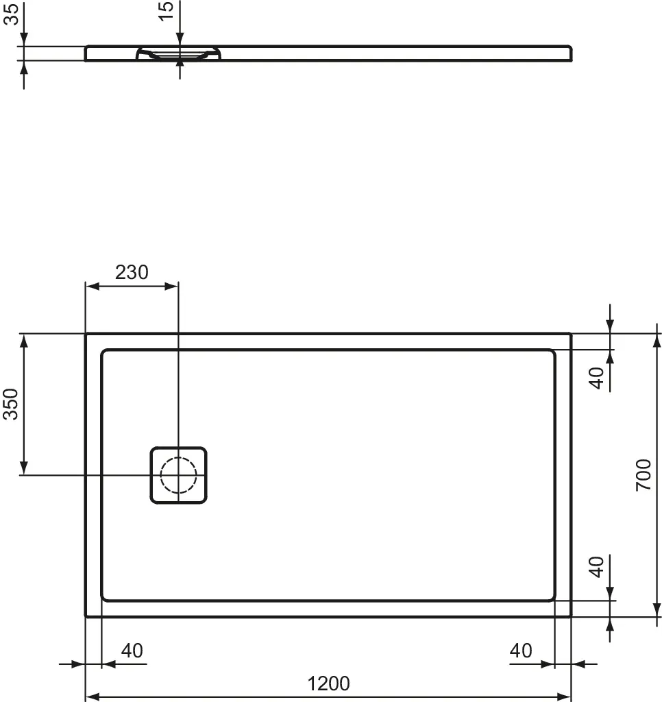 Ideal Standard Duschwanne „UltraFlatEvo“ Ideal Standard Duschwanne „UltraFlatEvo“