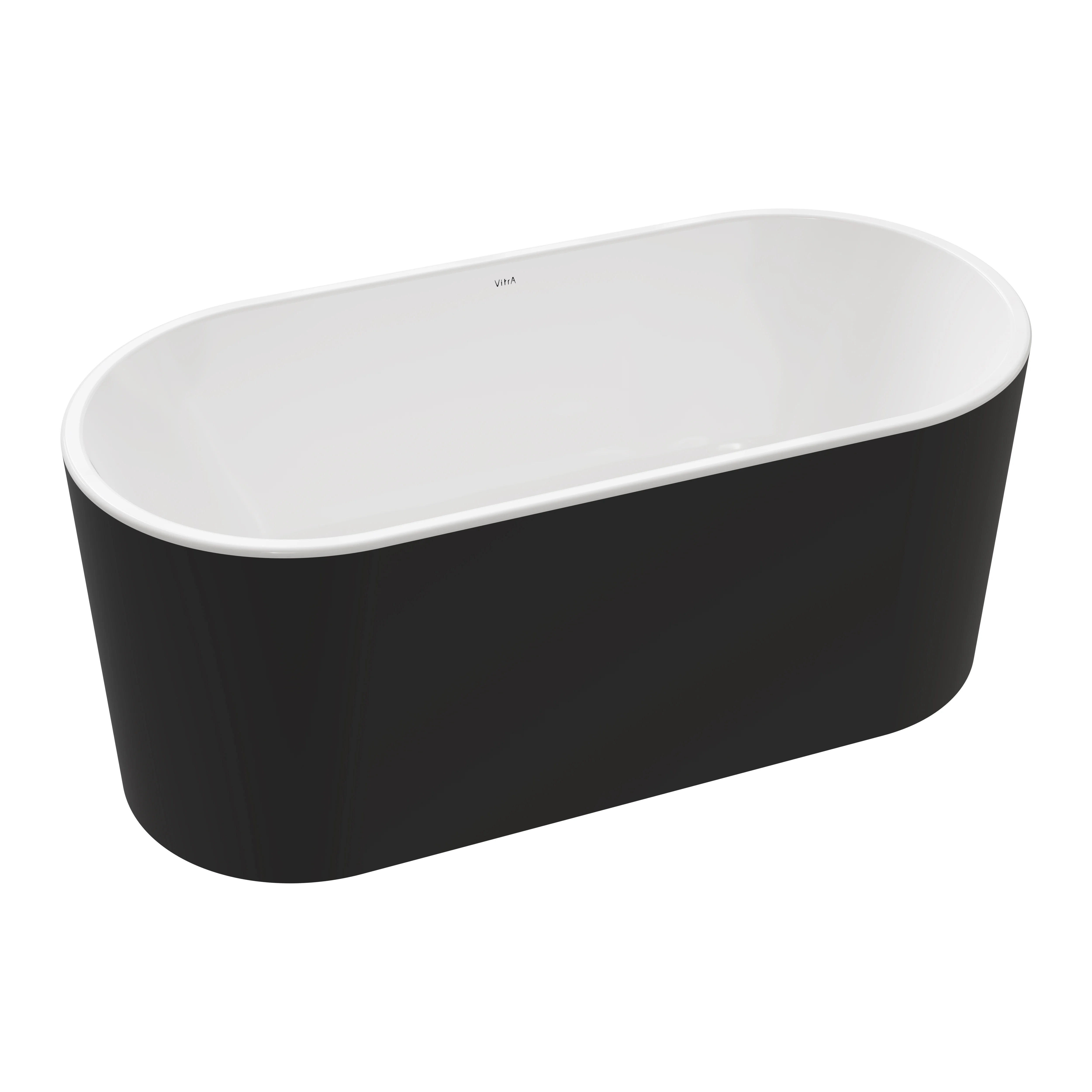 VitrA Geo freistehende Badewanne oval 190 x 90 cm Weiβ Hochglanz/Schwarz Matt VitrA Geo freistehende Badewanne oval 190 x 90 cm Weiβ Hochglanz/Schwarz Matt