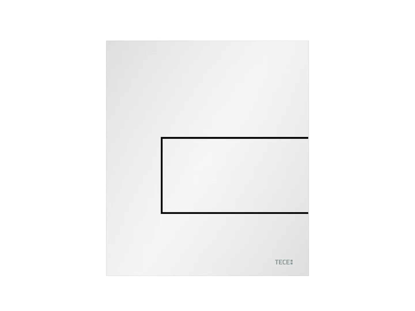 square Urinal-Betätigungsplatte m. Kart. Metall, weiß matt square Urinal-Betätigungsplatte m. Kart. Metall, weiß matt