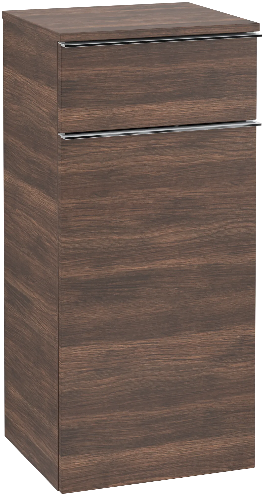 Villeroy & Boch Seitenschrank „Venticello“ Anschlag (Scharnier) rechts, 1 Tür und 1 Auszug 40,4 × 86,6 × 37,2 × 37,2 cm Arizona Oak, Anschlag rechts, 1 Tür