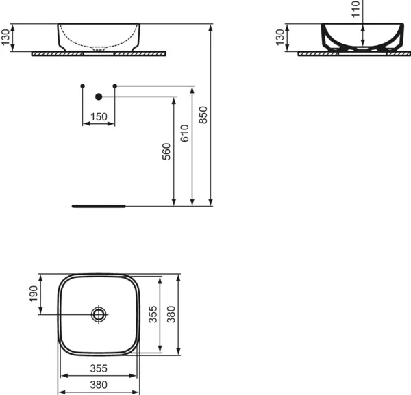 Ideal Standard Waschbecken „i.lifeB“ Ideal Standard Waschbecken „i.lifeB“