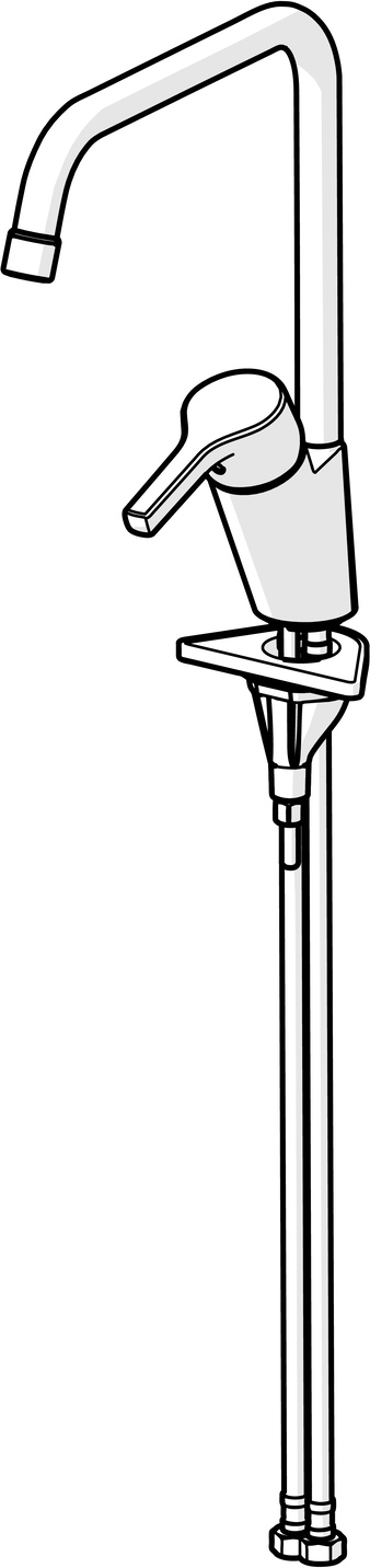 HansaPALENO Einhebelmischer Küchenarmatur 5650 Ausladung 255 mm DN15 Chrom HansaPALENO Einhebelmischer Küchenarmatur 5650 Ausladung 255 mm DN15 Chrom