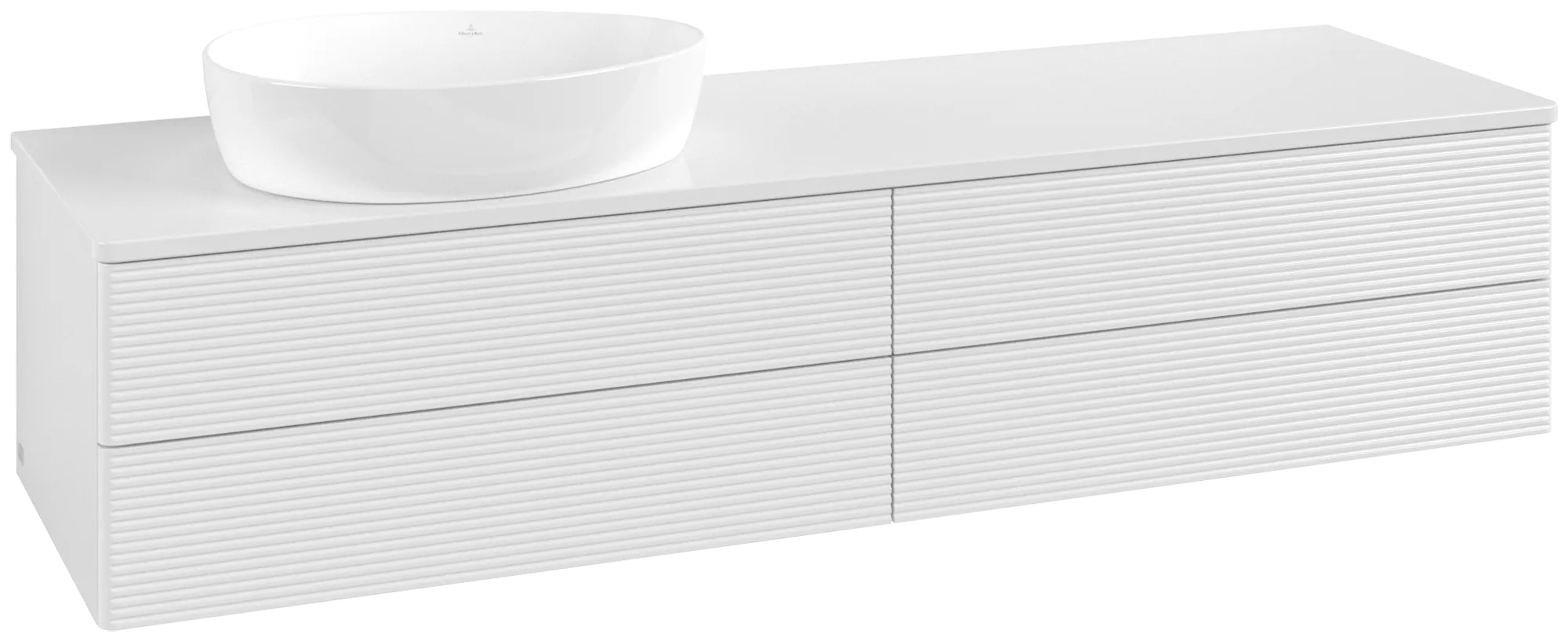 Villeroy & Boch Antao Waschbeckenunterschrank L26_5 1600x360x500mm Glossy White Lacquer