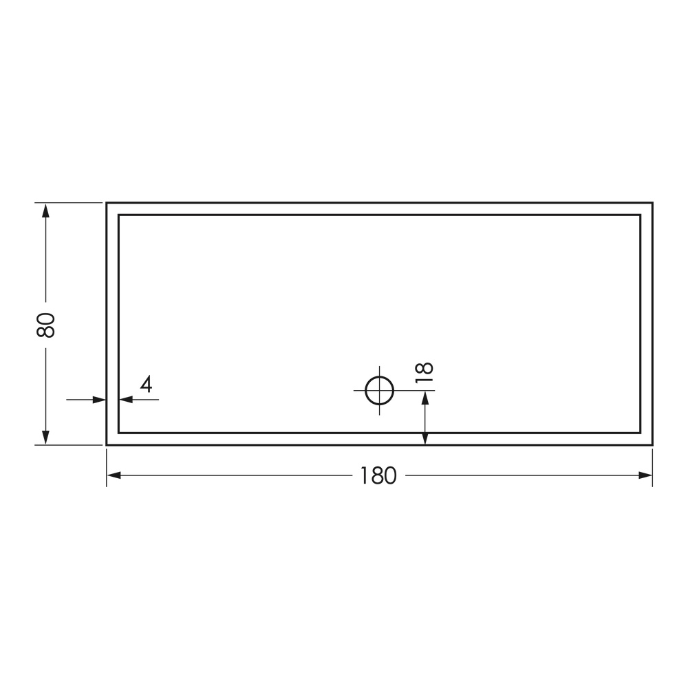 repaBAD rechteck Duschwanne „Wien“ 1800 × 800 mm ohne Oberflächenbeschichtung, in Weiß repaBAD rechteck Duschwanne „Wien“ 1800 × 800 mm ohne Oberflächenbeschichtung, in Weiß