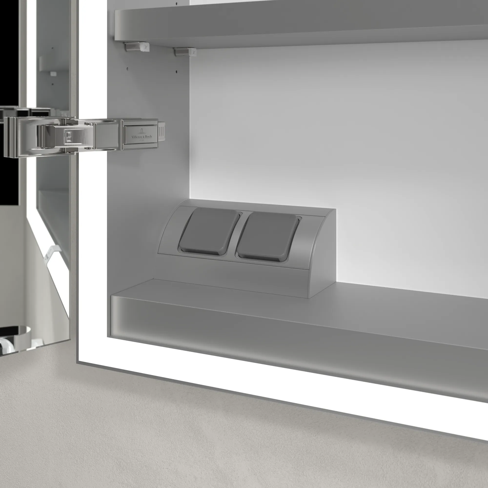 Villeroy & Boch Einbau-Spiegelschrank „My View Now“ 800 × 750 × 168 mm in White Matt Villeroy & Boch Einbau-Spiegelschrank „My View Now“ 800 × 750 × 168 mm in White Matt