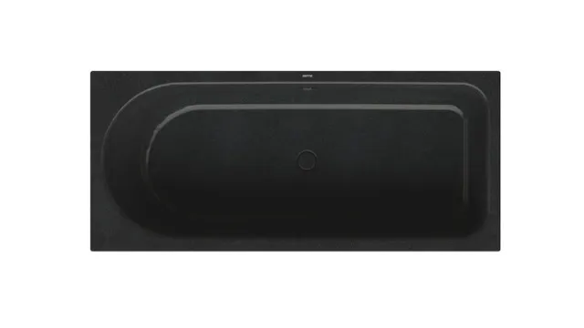 BetteOcean Bade-Duschkombination Low-Line, 1700 x 750 mm, Midnight, glasierter Titan-Stahl, Unterbau, 40 mm Randhöhe