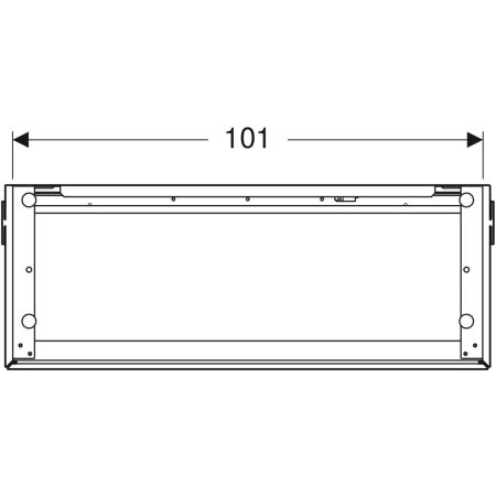 ONE Unterschrank für Waschtisch, mit zwei Schubladen, verkürzte Ausladung: 104.5x46.5x39.5cm, weiß ONE Unterschrank für Waschtisch, mit zwei Schubladen, verkürzte Ausladung: 104.5x46.5x39.5cm, weiß