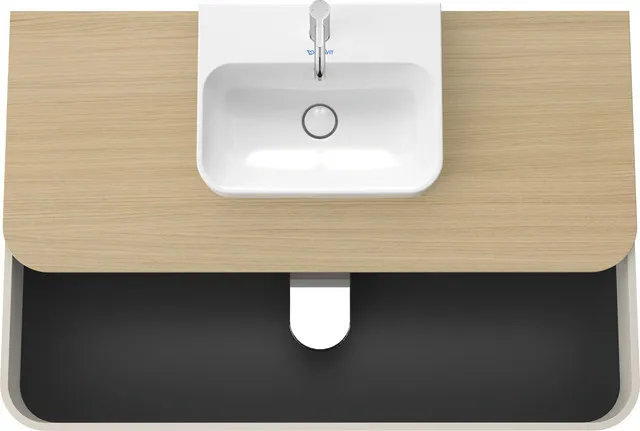 Duravit Waschtischunterschrank wandhängend „Happy D.2 Plus“ 130 × 40,8 × 55 cm Nordic Weiß Seidenmatt