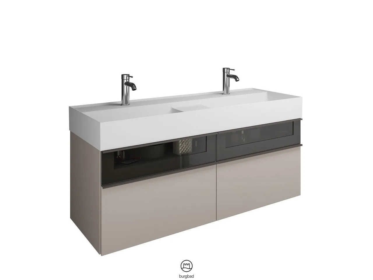 burgbad Badmöbelset „Yumo“ in Tectona Dekor Zimt burgbad Badmöbelset „Yumo“ in Tectona Dekor Zimt